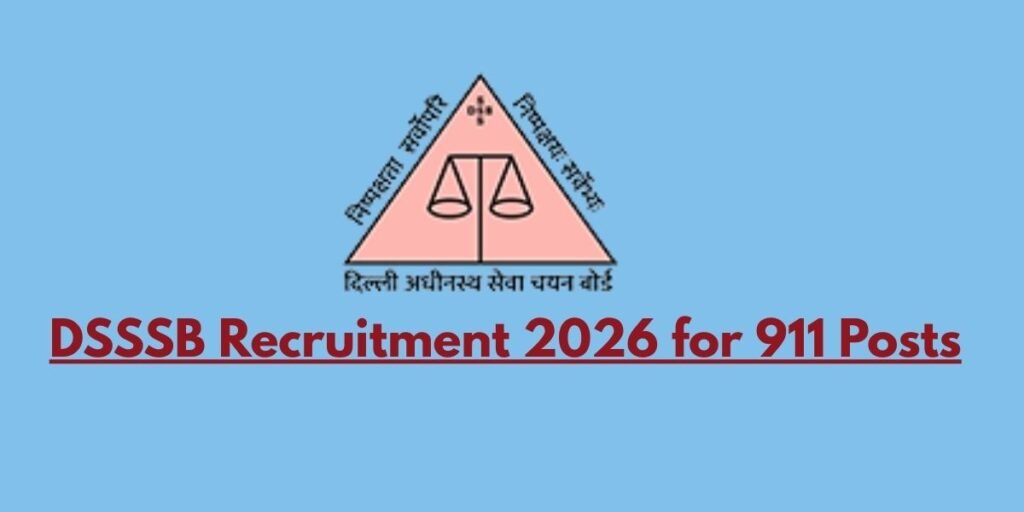 DSSSB Recruitment 2026