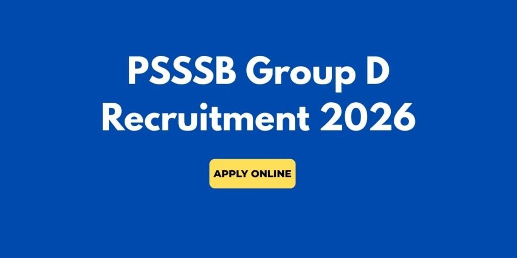 Punjab SSSB Group D Recruitment 2026