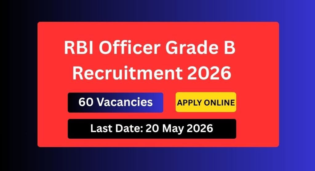 RBI Officer Grade B Recruitment 2026