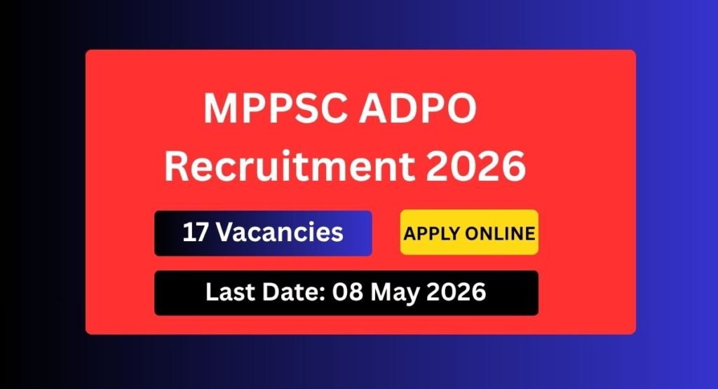 MPPSC ADPO Recruitment 2026