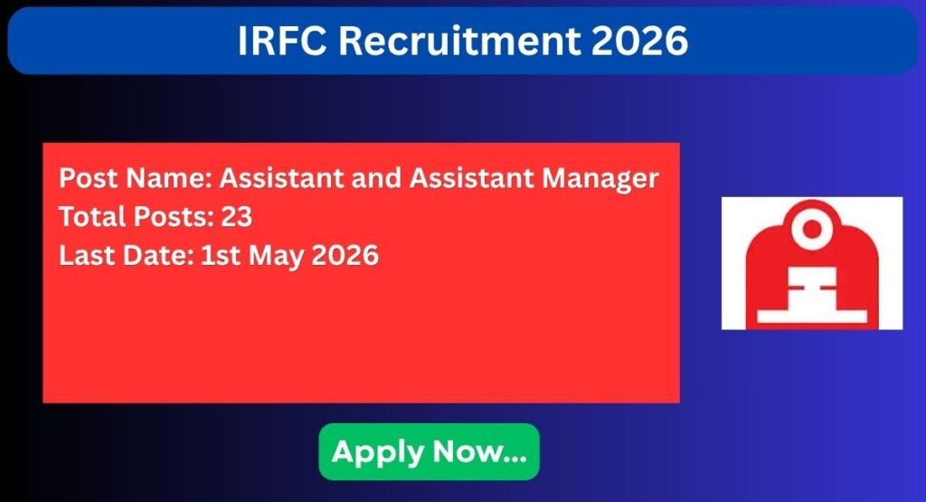 IRFC Recruitment 2026