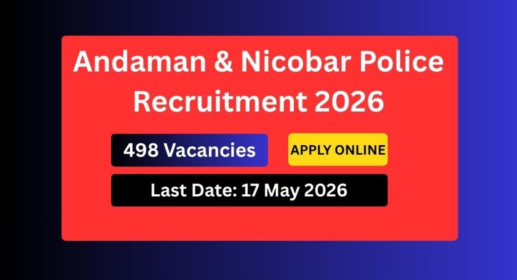 Andaman & Nicobar Police Recruitment 2026
