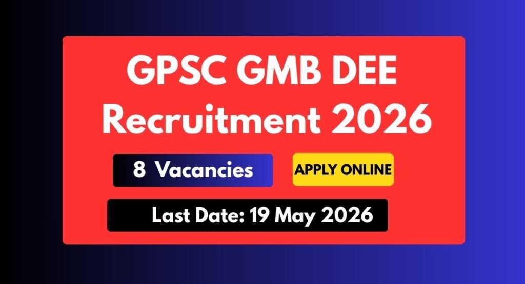 GPSC GMB DEE Recruitment 2026