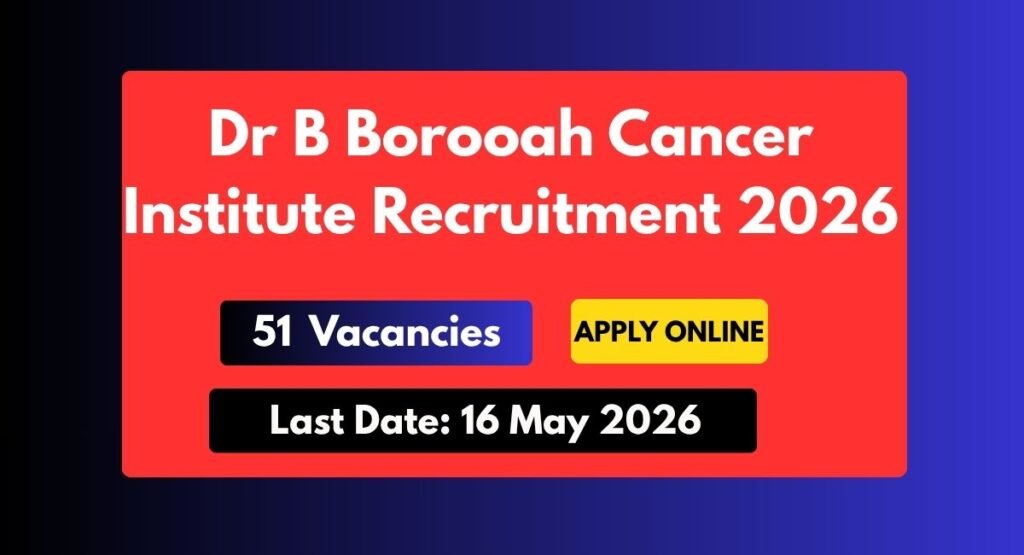 Dr B Borooah Cancer Institute Recruitment 2026
