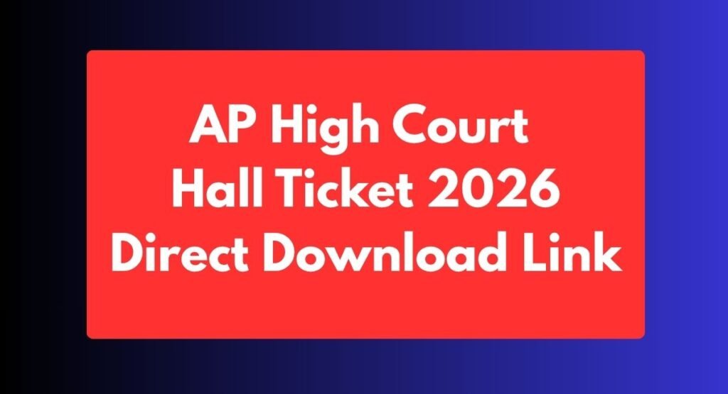 AP High Court Hall Ticket 2026