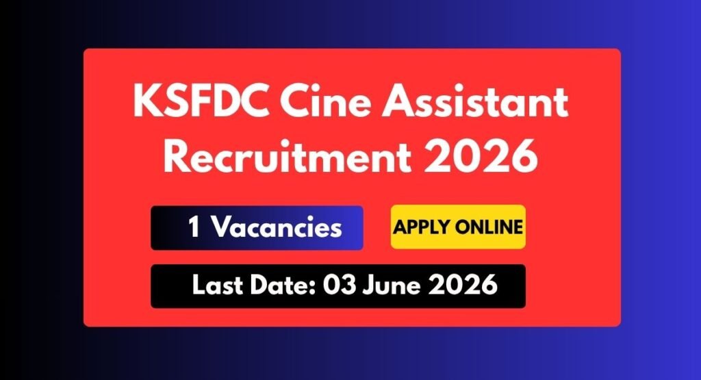 KSFDC Recruitment 2026