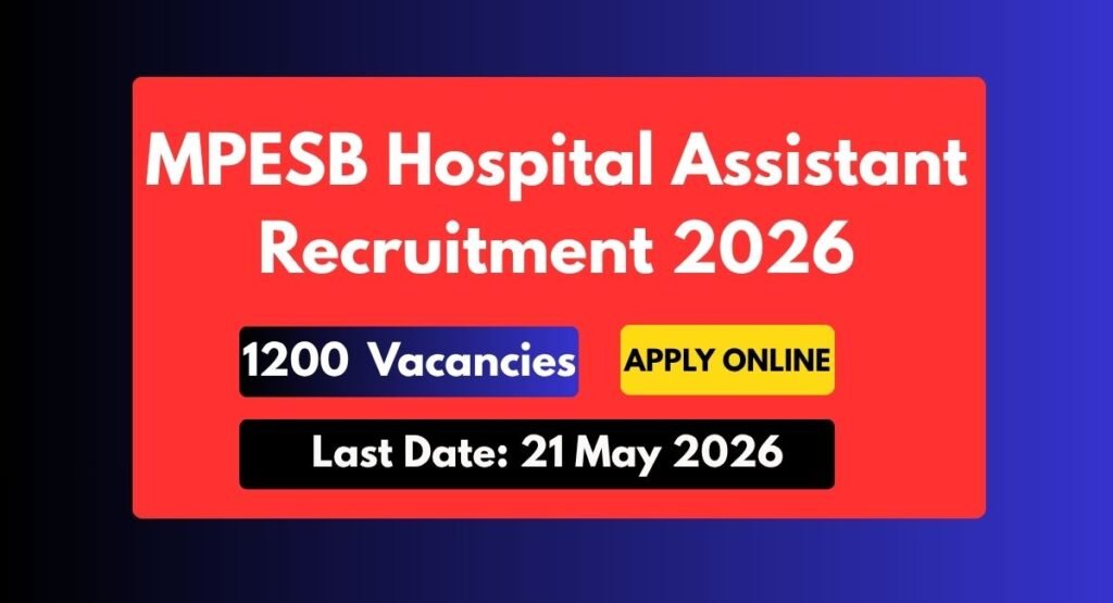 MPESB Hospital Assistant Recruitment 2026