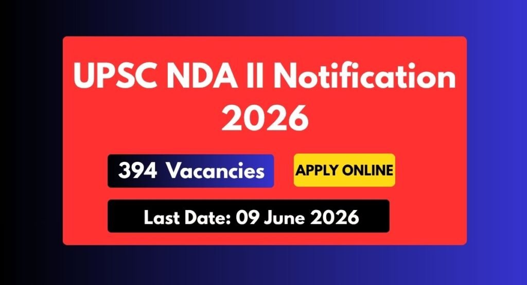 UPSC NDA II Notification 2026