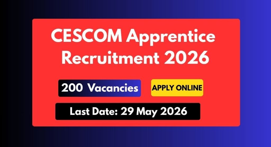 CESCOM Apprentice Recruitment 2026