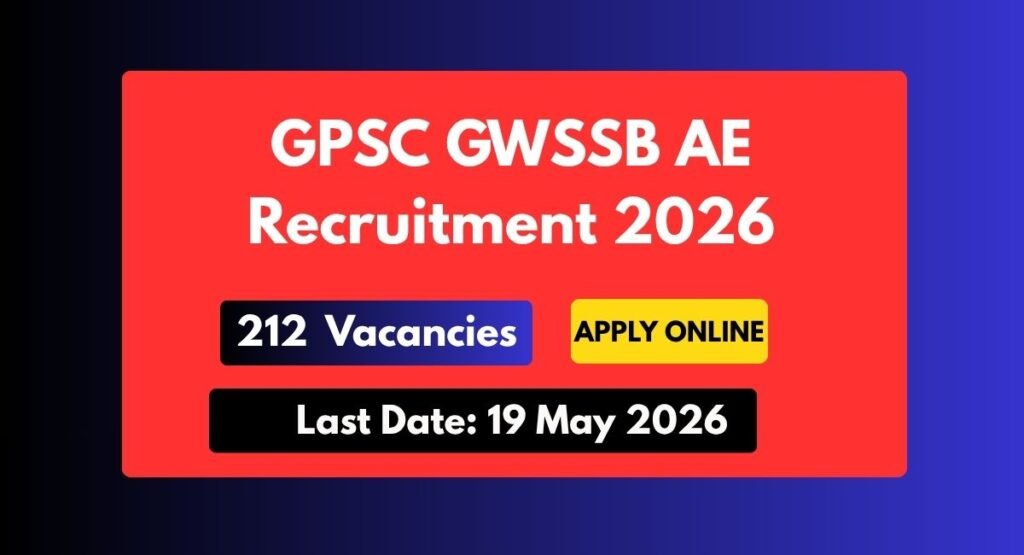 GPSC GWSSB AE Recruitment 2026