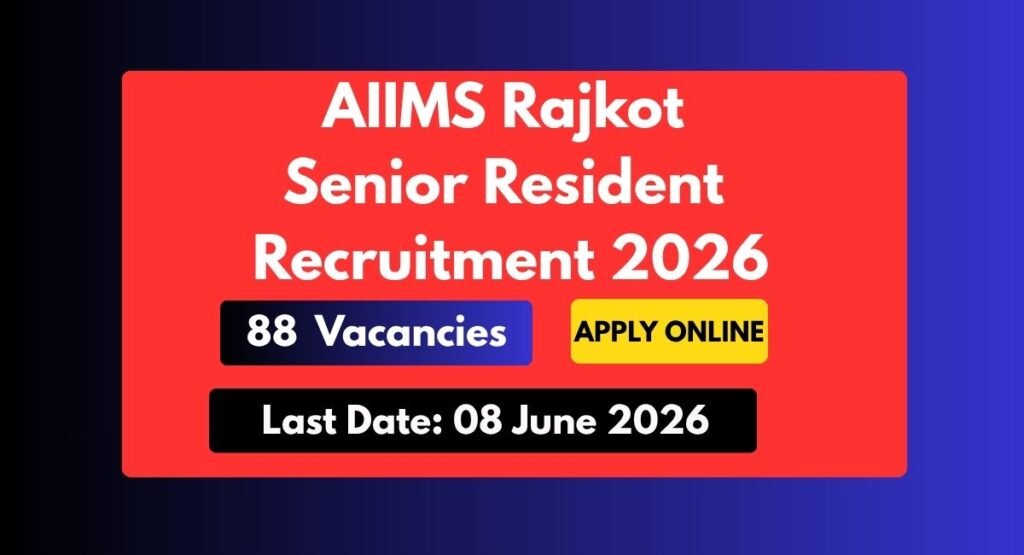 AIIMS Rajkot Senior Resident Recruitment 2026